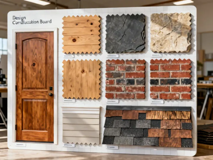 Woodgrain exterior design coordination tips