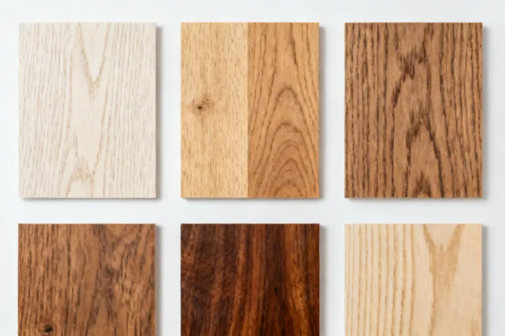 Woodgrain species texture samples overview