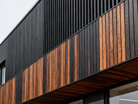 Woodgrain composite cladding