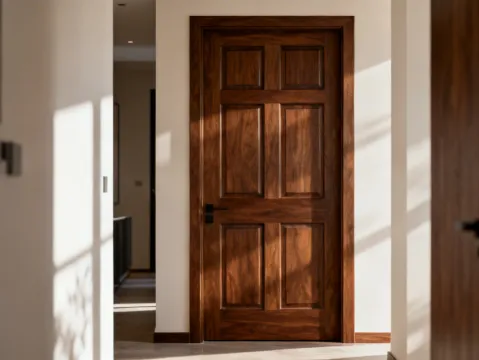 Woodgrain interior door